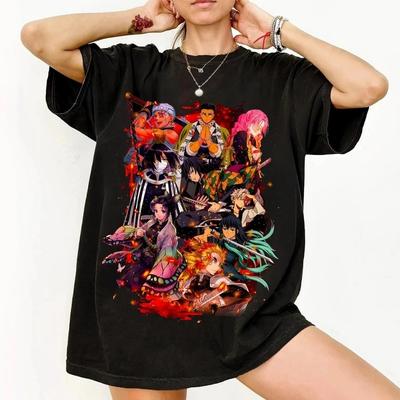 Maglietta Demon Slayer Maglietta Demon Slayer Hashira Maglietta Anime Maglietta Grafica Manga