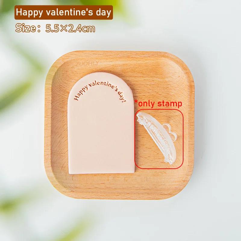 English Letter Fondant Stamp Cookie Mold Christmas/Birthday/Father/Mother/Valentine/New Year/Boy/Girl Blessing Embossing Mould