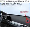 FOR Volkswagen ID.4X ID.4 -2024 Car Dash Mat Dashmat Dashboard Mat Cover Sun Shade Dash Board Cover Carpet Accessories