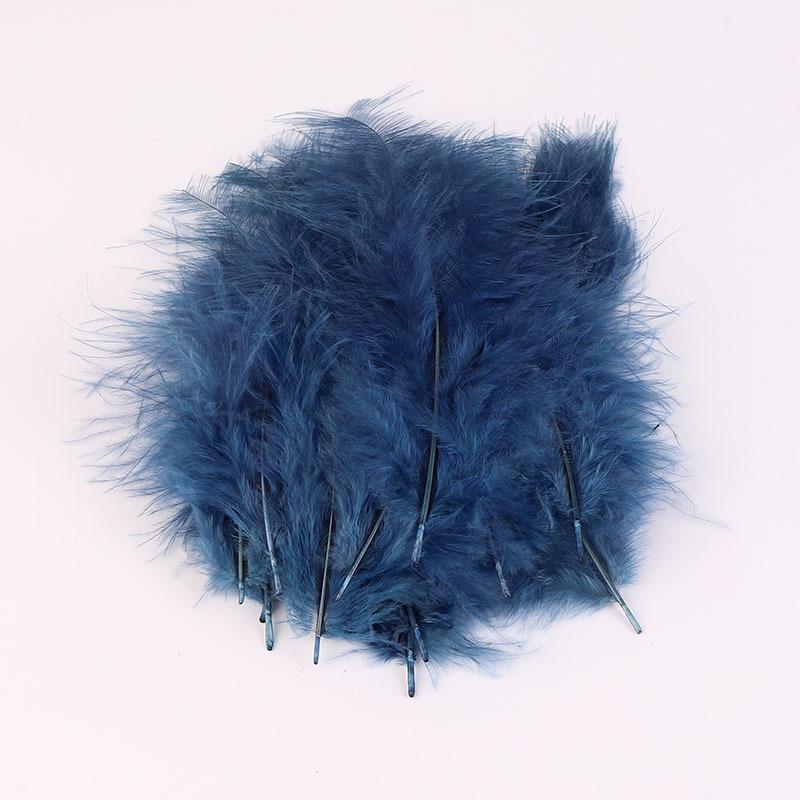 50Pcs Cross-Border Turkey Hairy Tail Plush Feather Colored Feather Dream Catcher Feather Light Bobo Ball Feather