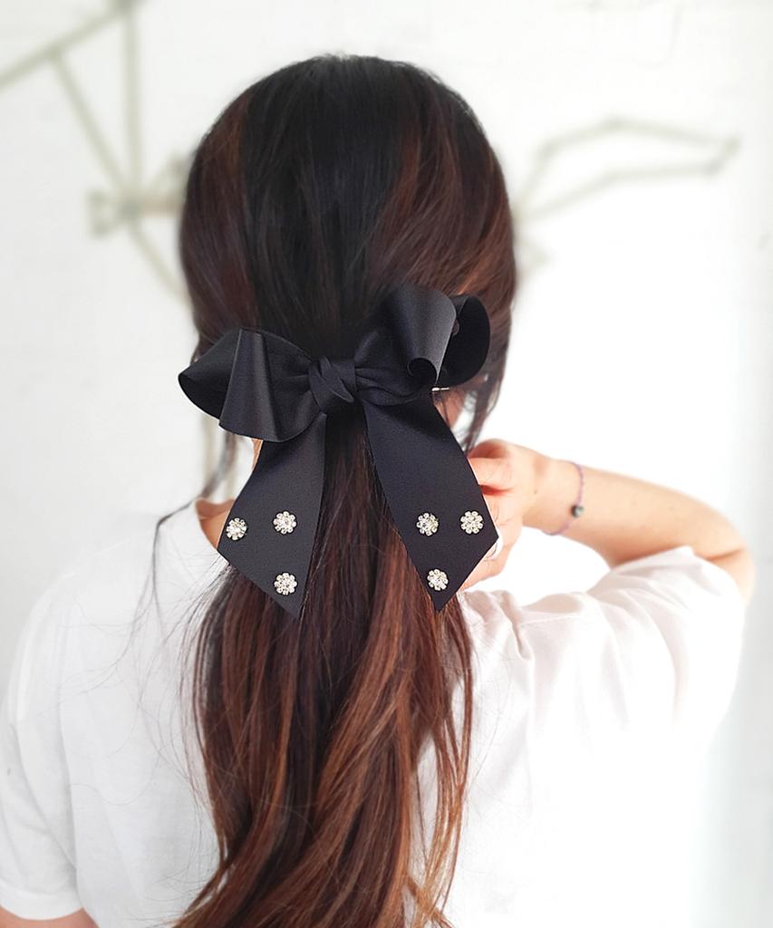 Racoha Elegance Big Ribbon Hairpin