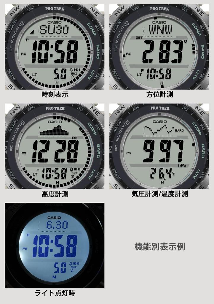 Zegarek Casio Pro Trek [Oficjalny produkt japoński] Zegarek solarny sterowany radiowo Wykonany z plastiku biomasowego PRW-35-7JF Męski Beżowy