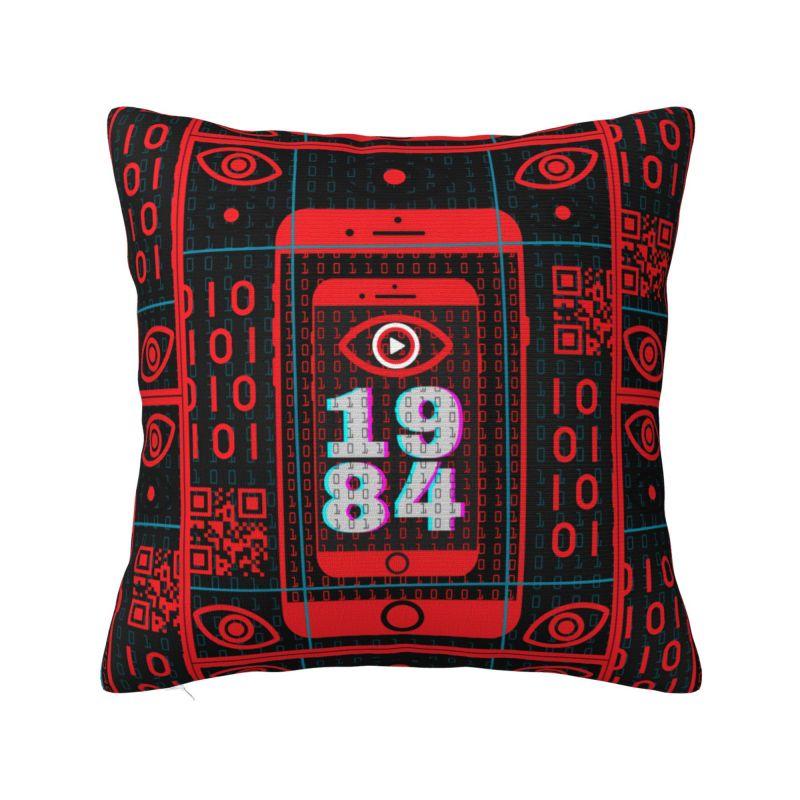 Big Brother George Orwell Cushion Covers Xcm Velvet Throw Pillow Case for Sofa Car Square Pillowcase Home Decorative