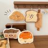Kawaii Chlebový ručník Silný savý korálový fleece Závěsný ručník do kuchyně koupelny Kapesník Čisticí utěrka Utírka na ruce