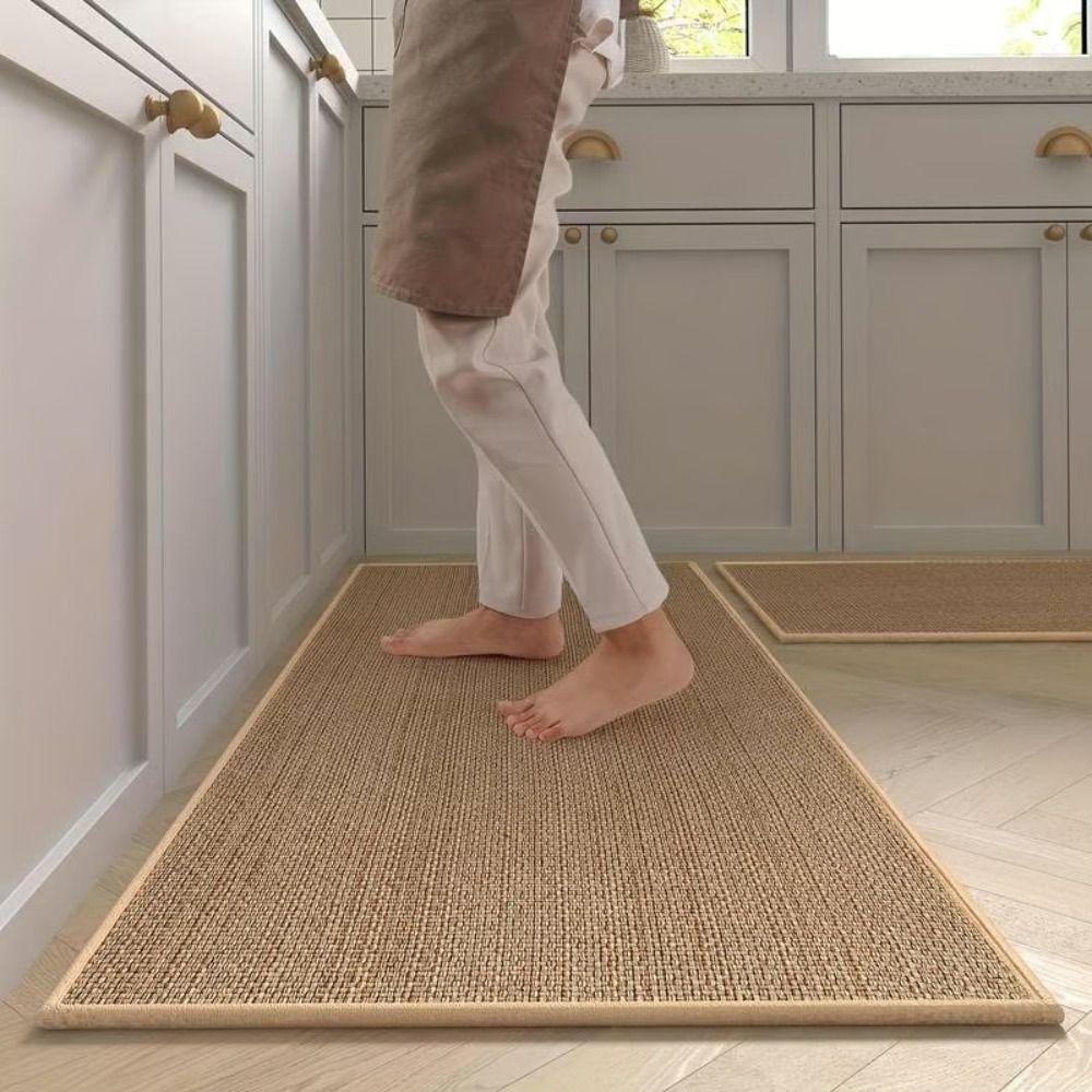 Non-Slip Kitchen Floor Mat Thick Absorbent Kitchen Rug Durable Bathroom Mat Home Decoration
