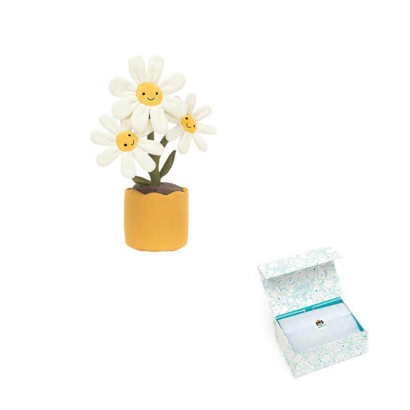 JELLYCAT Fun Plant Series Daisy Flower Cute Doll Plush Doll 34cm High