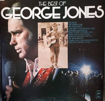 LP Record GEORGE JONES - The Best Of George Jones EPC80847 Epic 1975 UK Folk Used