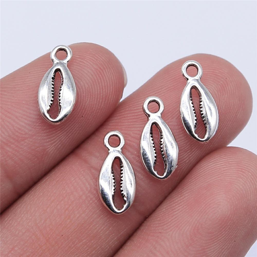 

20pcs Antique Silver Color Shell & Conch Charms For Jewelry Making