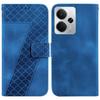 For Realme 14 5G Stand Case 7-Shaped Pattern Imprint Leather Phone Cover