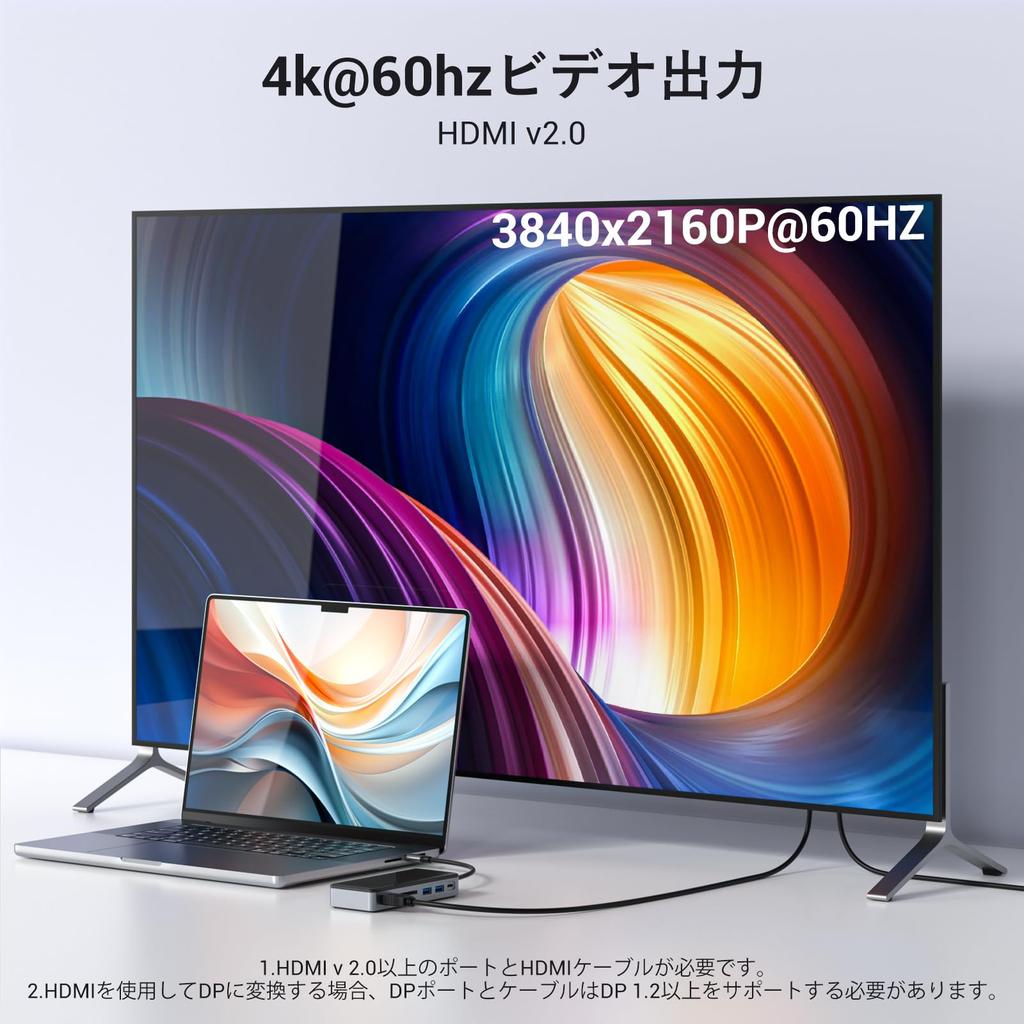 GiGimundo SSD External Case 10Gbps USB Gen2 USB C Hub with NVMe SSD Enclosure SSD Docking Station SD and TF Card Slots PD 100W Fast Charging for