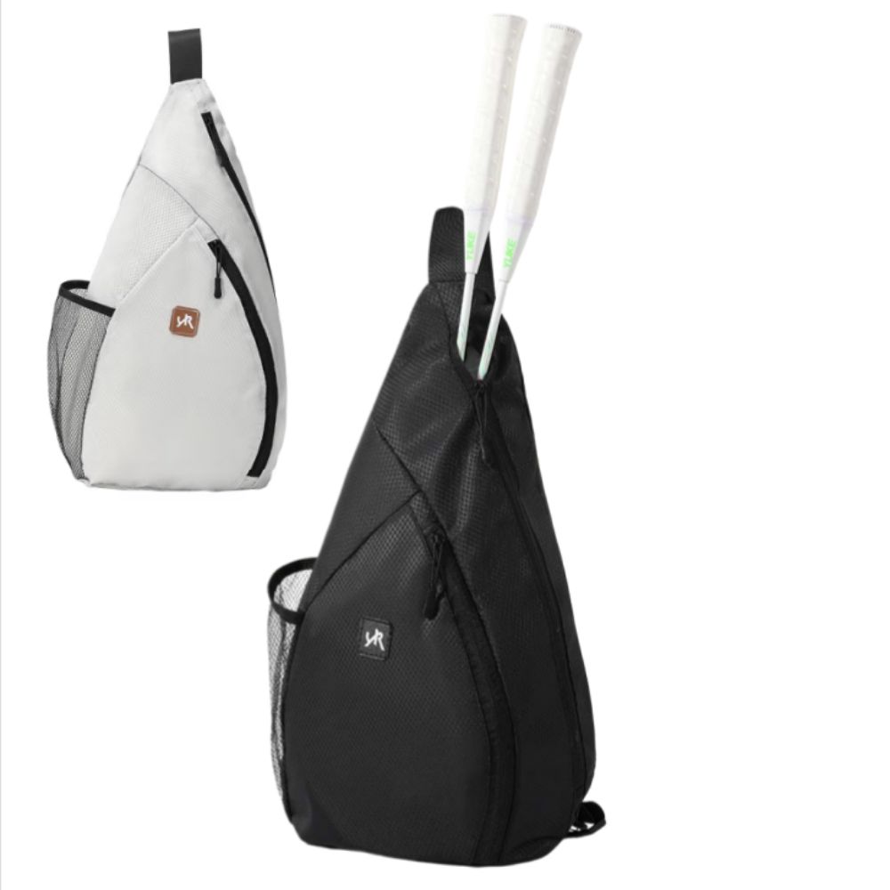 Side Pocket Sports Sling Bag Large Capacity Tennis Should Bag Badminton Racket Bag Outdoor Sport
