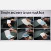 Mouth Cover Storage Single Use Mouth Cover PP Organizer Case Portable Box, Non-transparent, White