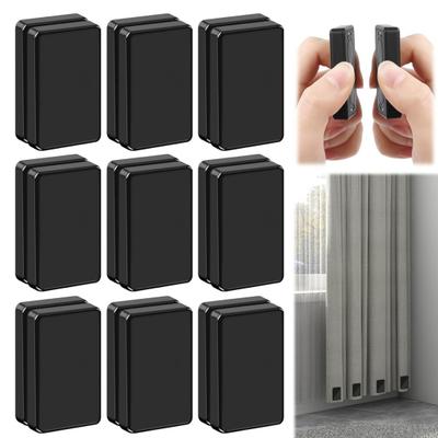 1 Pair Magnetic Curtain Weights Portable Reusable Weight Magnets Shower Curtain Weights Clip On Bottom for Flags Curtains Tablecloths