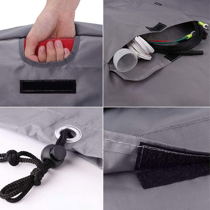 Practical Rainproof Generator Shelter With Adjustable Rope And Side Openings Oxfords Cloth Protective Cover