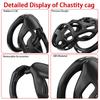 Male Penis Lock 3 Different Sizes of Male Chastity Cage Device with Key Tease Resin Chastity Locked Cage Adult Male Sex Toys SM