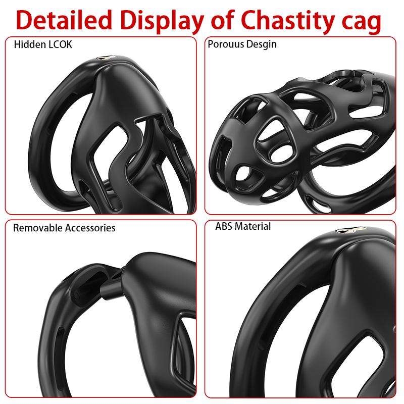 Male Penis Lock 3 Different Sizes of Male Chastity Cage Device with Key Tease Resin Chastity Locked Cage Adult Male Sex Toys SM