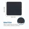 Silicone Dish Drying Mat Non-Slip Sink Mat for Kitchen Counter Heat-Resistant Dish Drainer Pad Easy-Clean Fridge & Drawer Liner