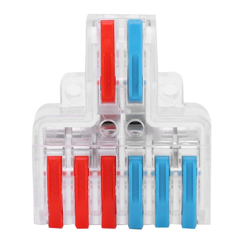 10 stücke Elektrische Anschlüsse Draht Block Schnell Splice Terminal Blöcke 2 Inet 6 Outlet LT‑ 623 Transpare