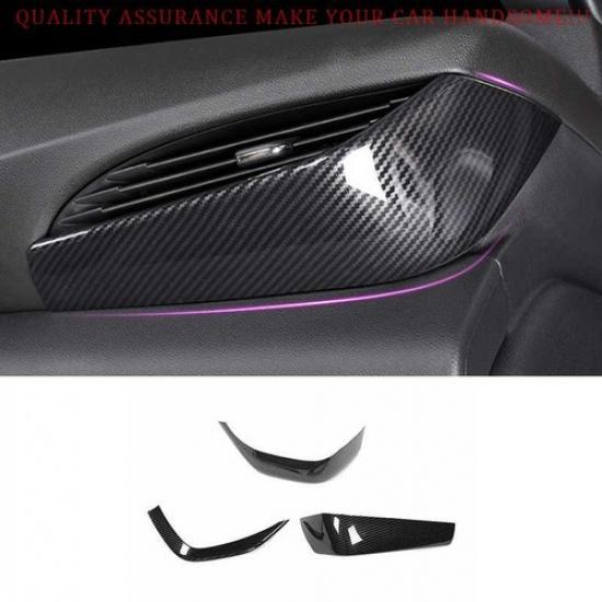 2021-2024 Buick Envision Carbon Fiber Console L&R Air Outlet Vent Cover Trim For Buick | Black | Plastic | Polished | Center Console Trim