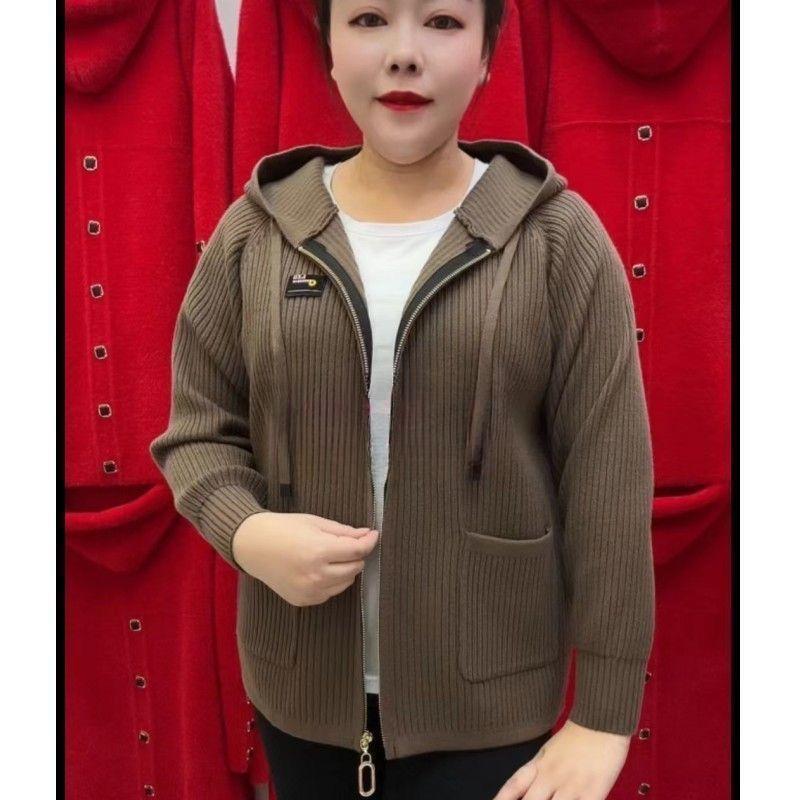 Stylish and Comfortable Plus Size Mom Jacket for Middle-aged and Elderly Women In Spring and Autumn
