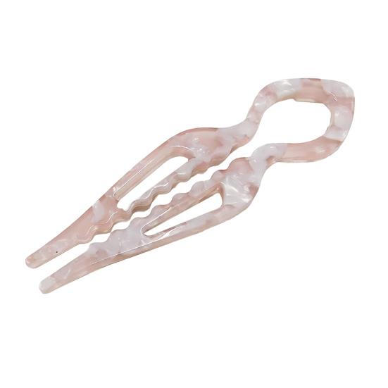 French Hair Pin Women Double-Notch Locking Mechanism Hair Clip Twists Secure Hair Stick Hair Styling Accessory