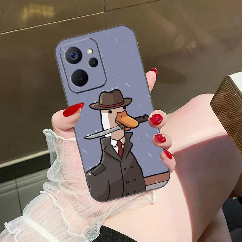 Cartoon Duck Goose Phone Case For Realme C75 C71 C65 C63 C55 C53 C35 C33 C30 C21 C11 7 6 5 GT NEO 2 NARZO 50 X50 50I Shell Case