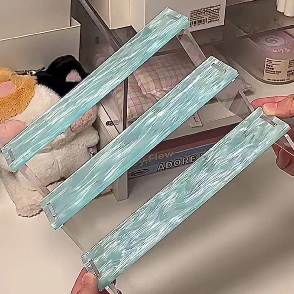 Dazzling Storage Display Rack Mica Water Ripple Design Dessert Display Stand  Office Decor