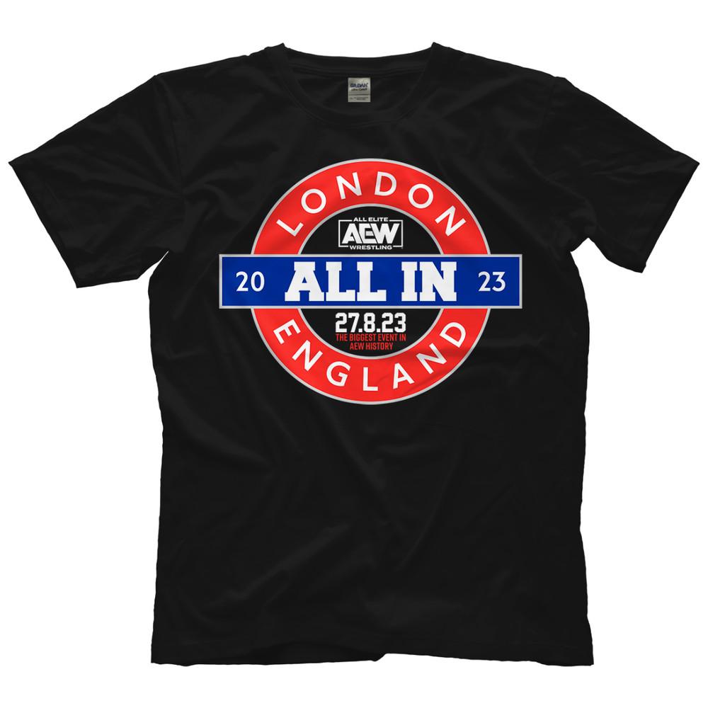 AEW ALL IN Locomotion AEW Official TShirt Unisex T-Shirt Graphic Tee XXL