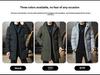 Men's Solid Color Hooded Cotton Jacket – Mid-Length, All-Match Winter Coat