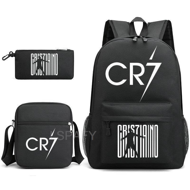 3-delige Schoolrugzakset voor Studenten Grote Capaciteit Oxford Stof Schooltas met Schouderband en Etui 3 piece set