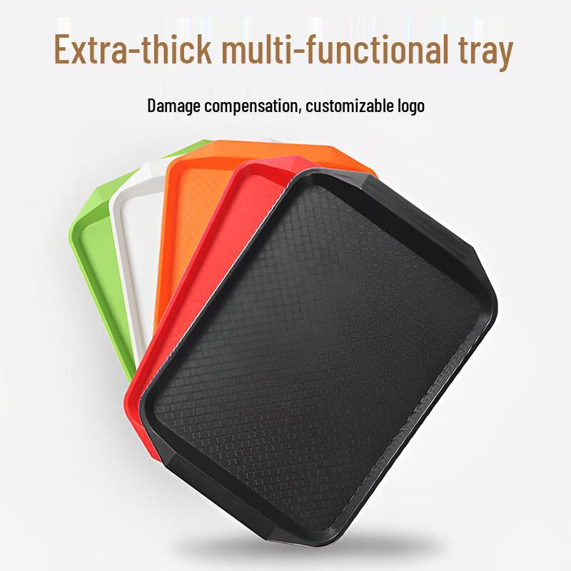 Commercial Non-slip Rectangular Serving Tray