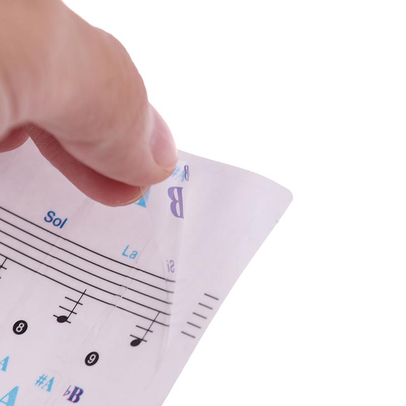 Keyboard Notes Sticker 88/61/54/49/37 Keys Piano Sticker Transparent