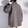 Spring and Autumn Men's New Retro Coarse Wool Laps Loose Coat