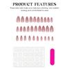 30PCS Gentle Nude Pink Fake Nails Charming Comfortable to Wear Manicure Nails for Manicure Lovers and Beauty Bloggers