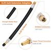 SAFELIFE Tire Valve Extensions, 8.25 Inch Flexible Valve Stem Extenders with 90 Degree Brass Schrader Tire Valve Extension Adaptor Compatible for