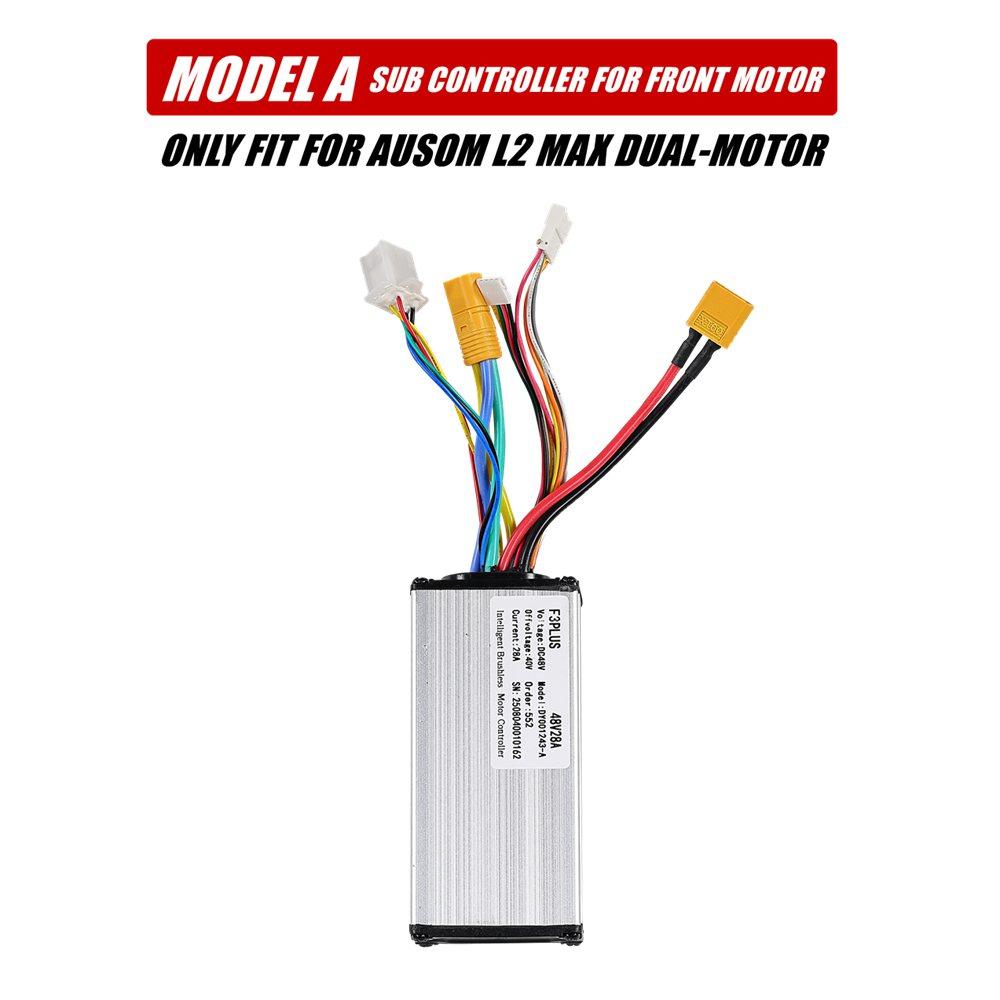 48V28A Controller for AUSOM L2 MAX Dual-Motor 48V Electric Scooter L2MAX Main & Sub Controller to Control Front & Rear Motor