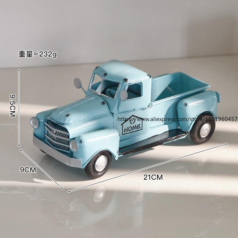 Retro Entrance Decoration, Car Leather Ornaments, Iron Car, Vintage Car, Model Room Soft Decoration, Handmade Iron Art