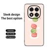 Macaron Cute Pink Girl Pattern Phone Case For Redmi Note 14 13 12 11 Pro Plus S 5G 14C A3 Soft Black Phone Cover