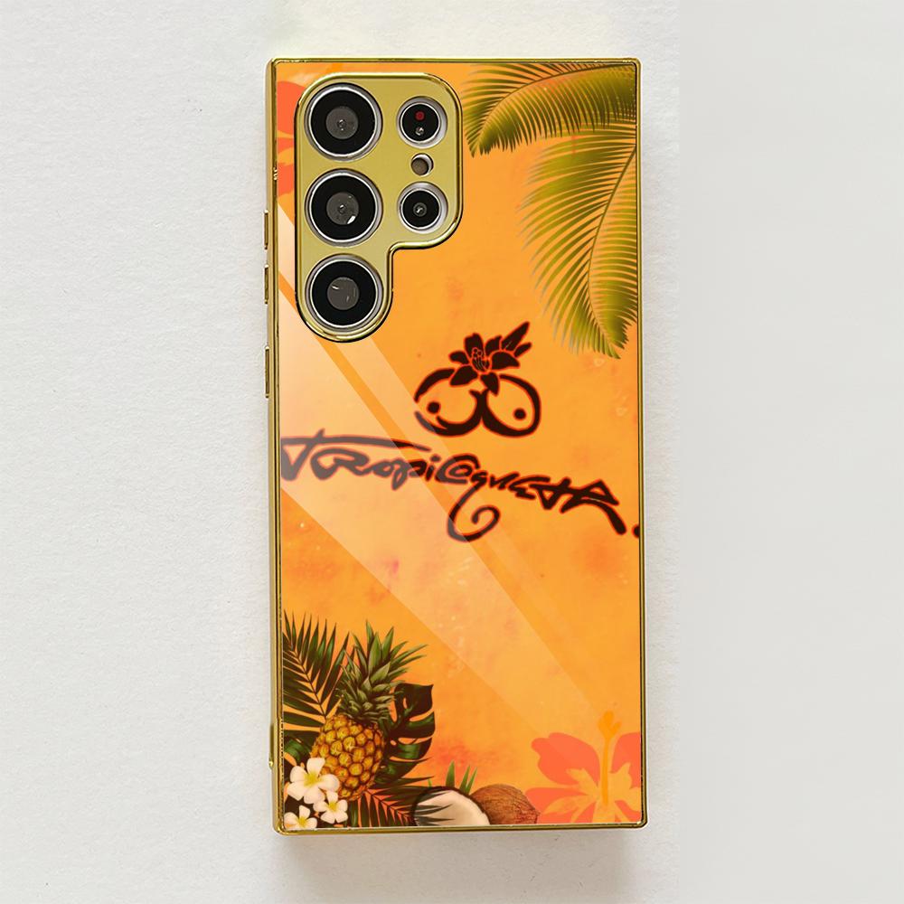 K-Karol G Tropicoqueta Phone Case For Samsung Galaxy S25 S24 S23 Ultra Metal Frame Case Slim Shockproof Cover Durable