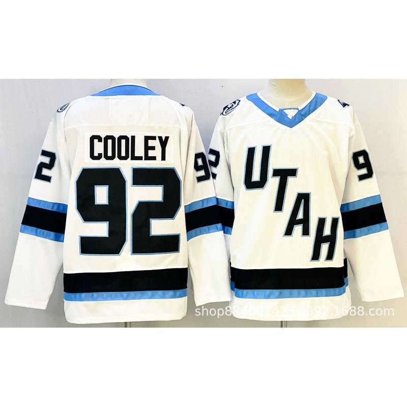 Vintage Utah Hockey Jersey 9 Embroidered Ice Practice Shirt Mens Cotton Blend Retro Team Uniform