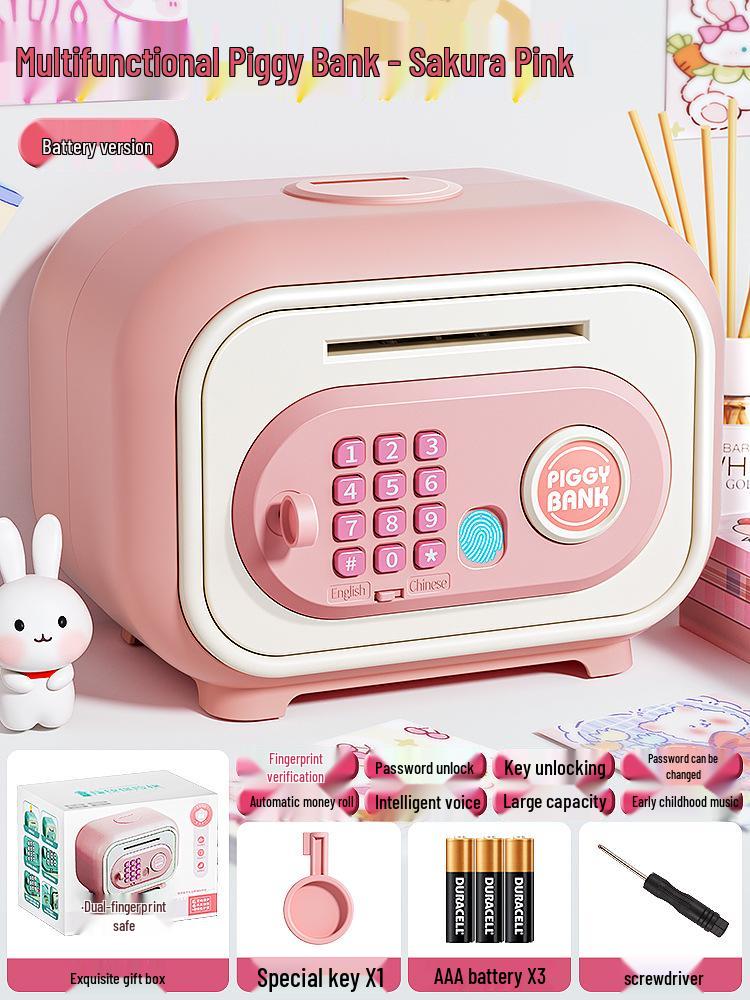 2024 Large Capacity Password Piggy Bank for Girls