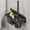 Bathroom Nylon Toilet Brush Household No Dead Ends Wall-mounted Toilet Brush Toilet Cleaning Brush Head Set