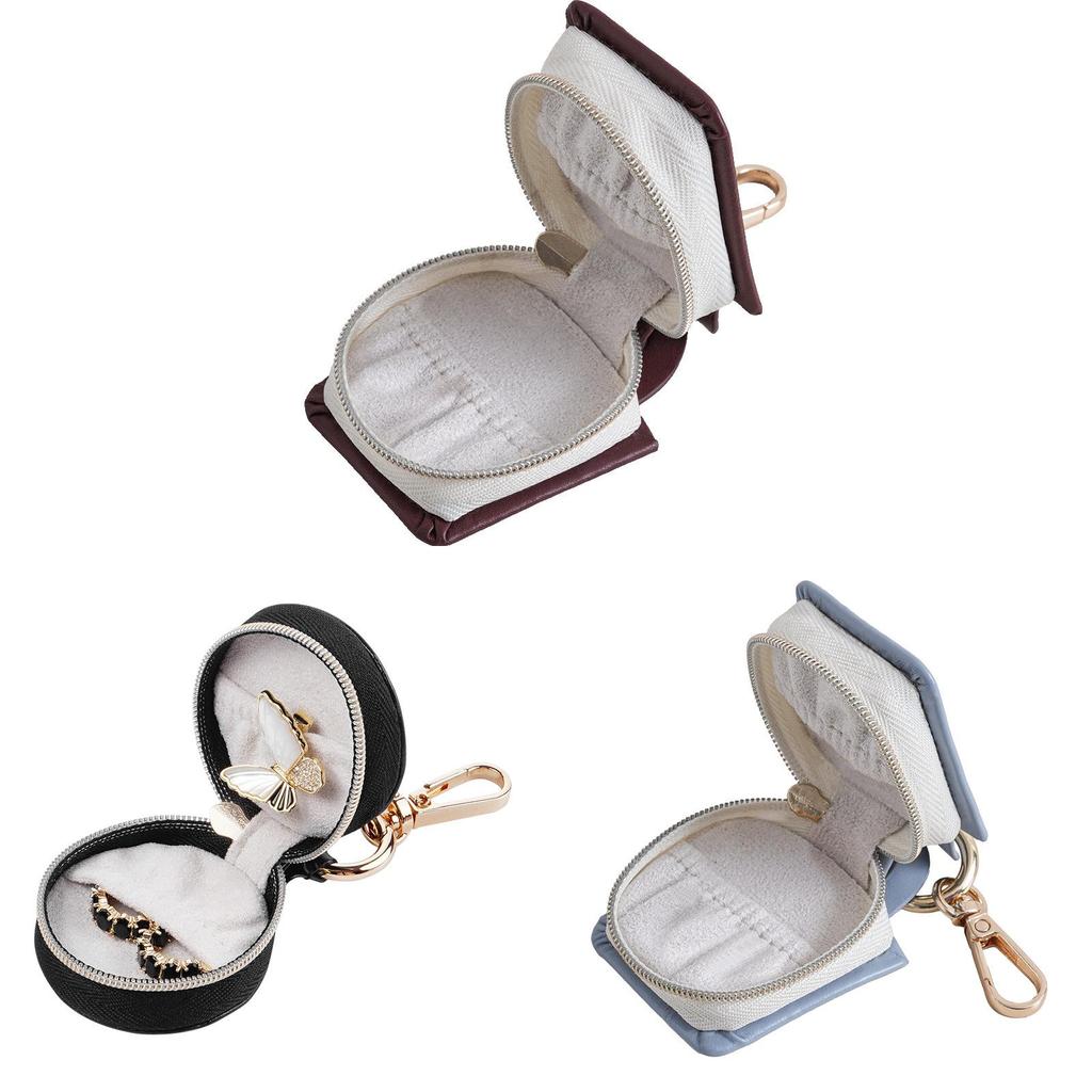 Minimalist Leather Jewelry Box With Soft Hardness For Travel And Gift Giving