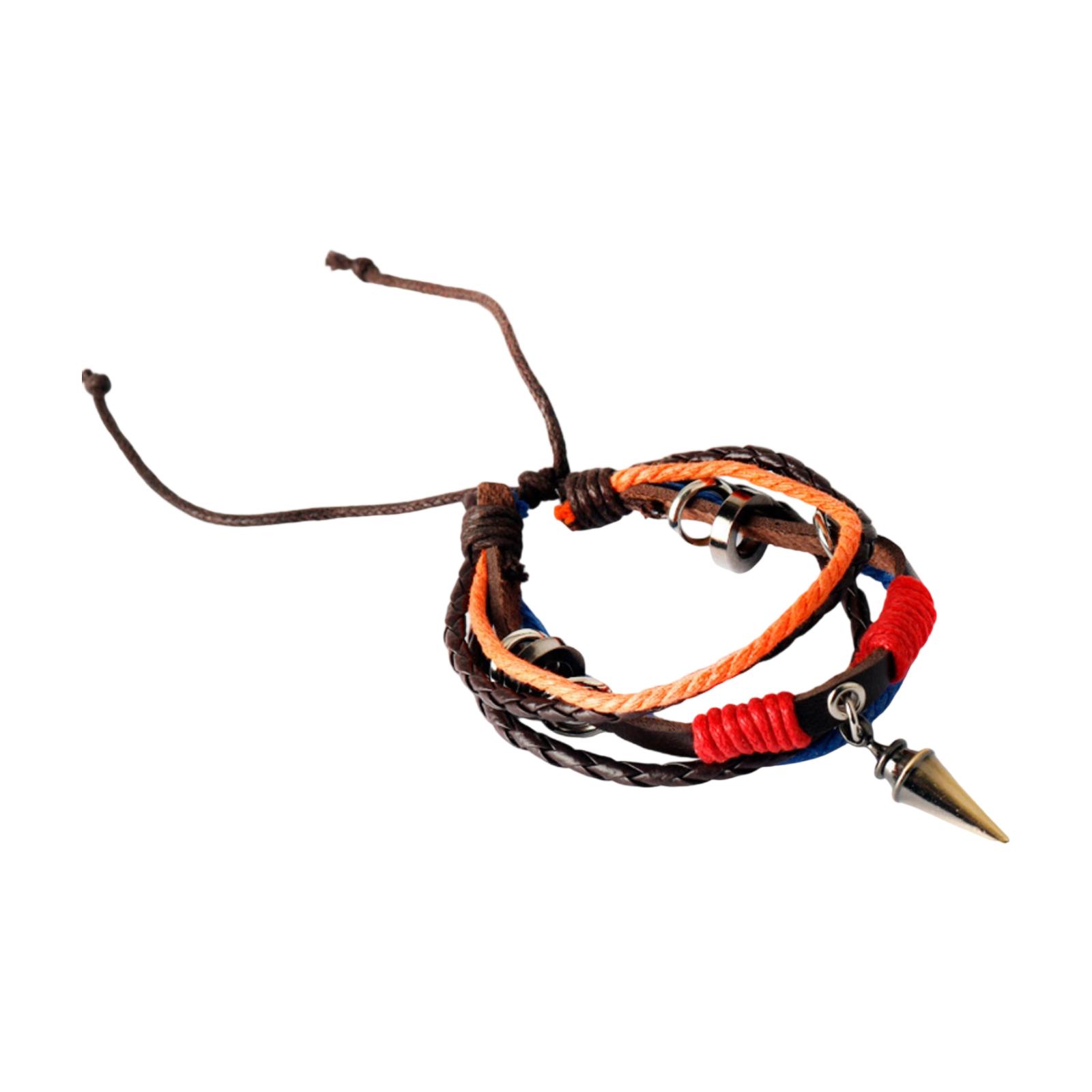 

Многорядный красочный браслет из сплава с эмалированной зеленой подвеской One Size