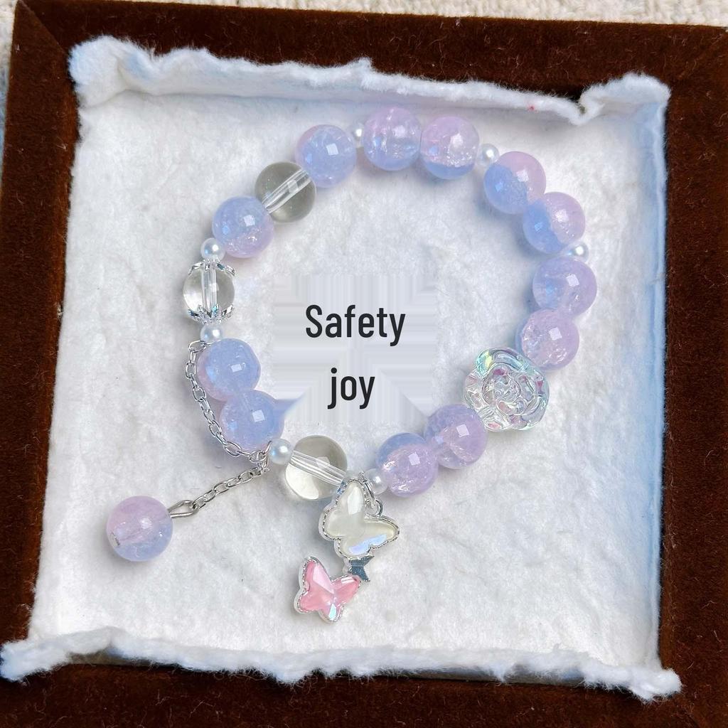 Colorful Imitation Crystal Beaded Bracelet for Women - Best Friend Birthday Gift and Cultural Creative Ornament