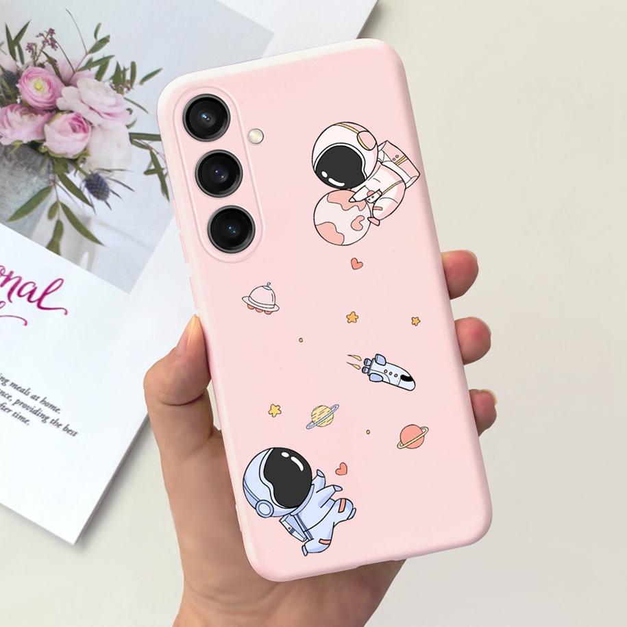 For Samsung A25 5G 2023 Case SM-A256B Cute Astronaut Duck Slim Soft Silicone Back Phone Cover For Samsung A55 A35 5G A356B Coque