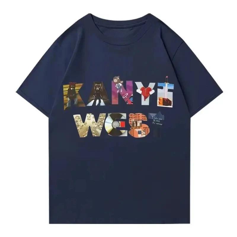 

Y2K HipHop TShirt Kanye West Album TShirt Harajuku Fashion Printed Top Vintage Street Style Unisex Short Sleeve Tshirts 4XL