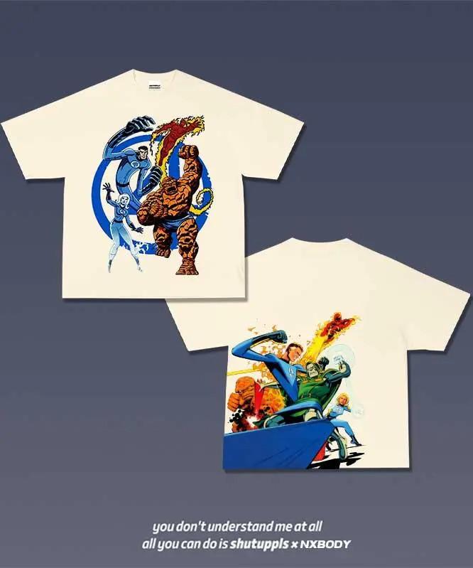 FANTASTIC 4 1.2 TEE Bootleg Tee, Classic Movie, Old Movie Lover T-shirt for Film Unisex T-Shirt XL