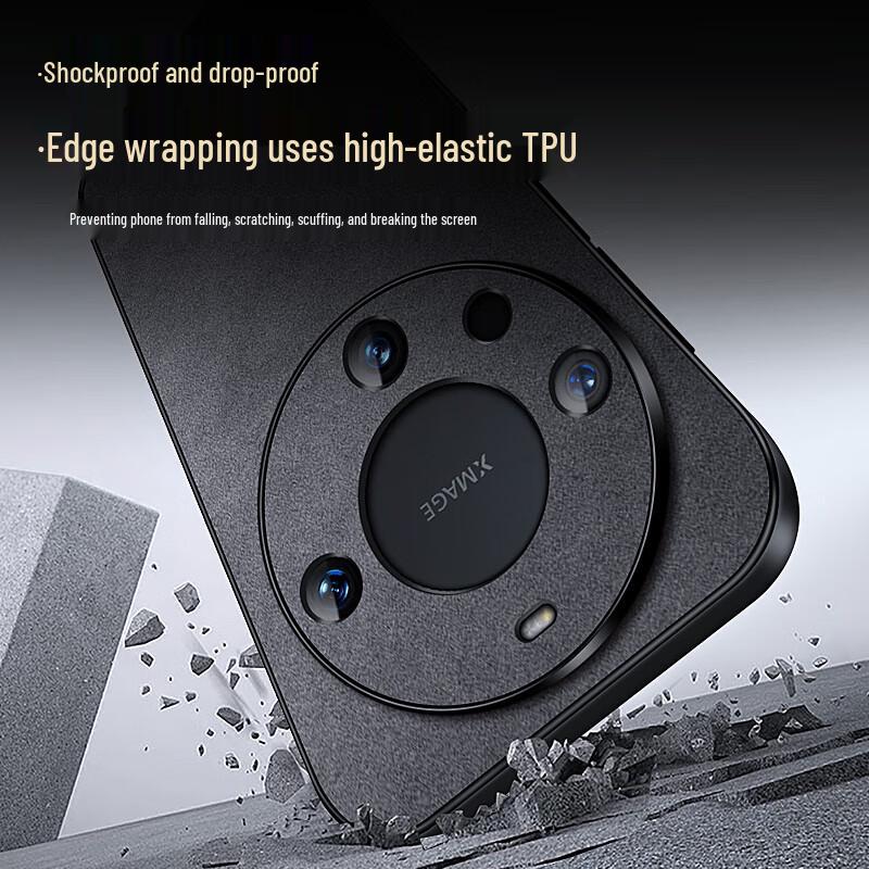 Huawei Mate 60 Series Luxury Suede Phone Case with Full Lens Protection