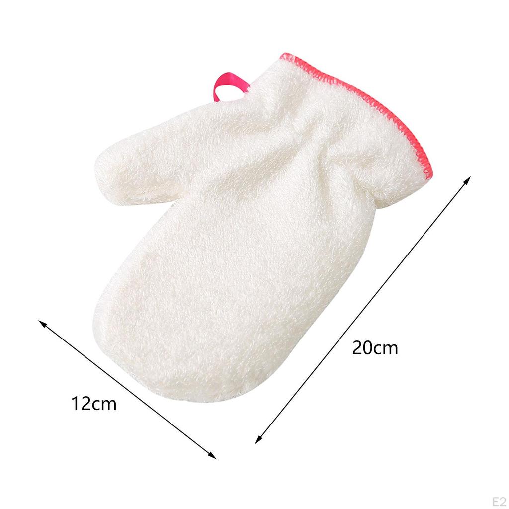 2Pcs Bamboo Fiber Cleaning Cloth with Glove Shape, Multipurpose Dishwashing Rags, Cloths
